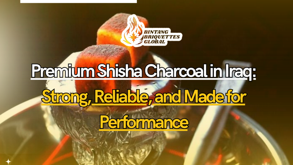 High-quality coconut shell shisha charcoal briquettes for Iraqi hookah users