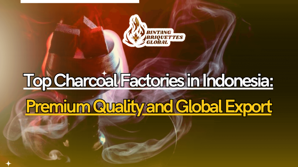 Coconut shell charcoal briquettes from a top Indonesian factory prepared for export