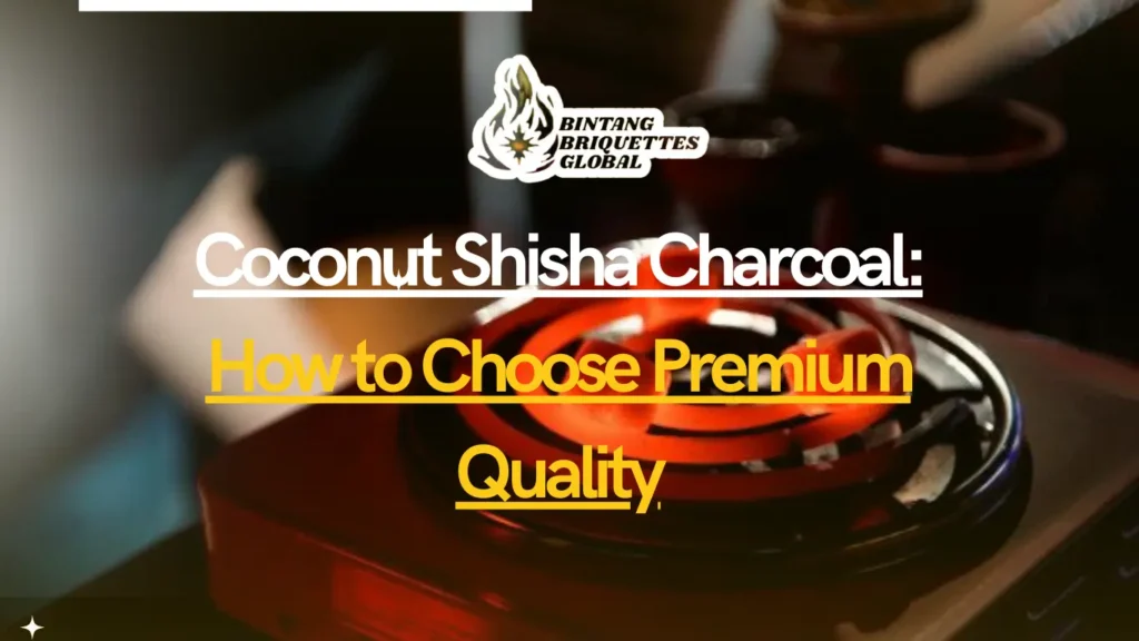 Coconut shisha charcoal briquettes ready for premium smoking