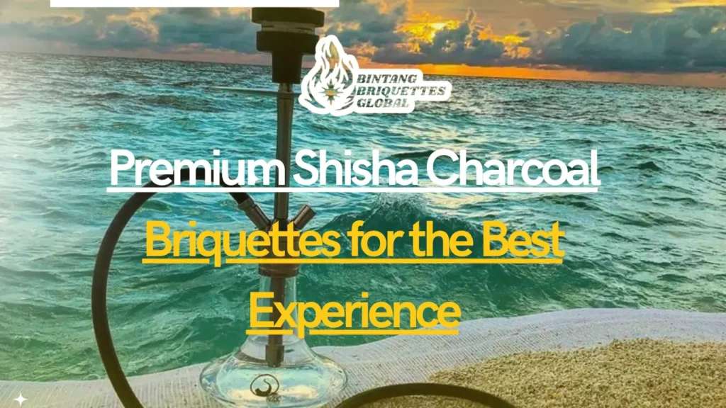 Premium shisha charcoal briquettes arranged neatly for a clean and consistent hookah experience
