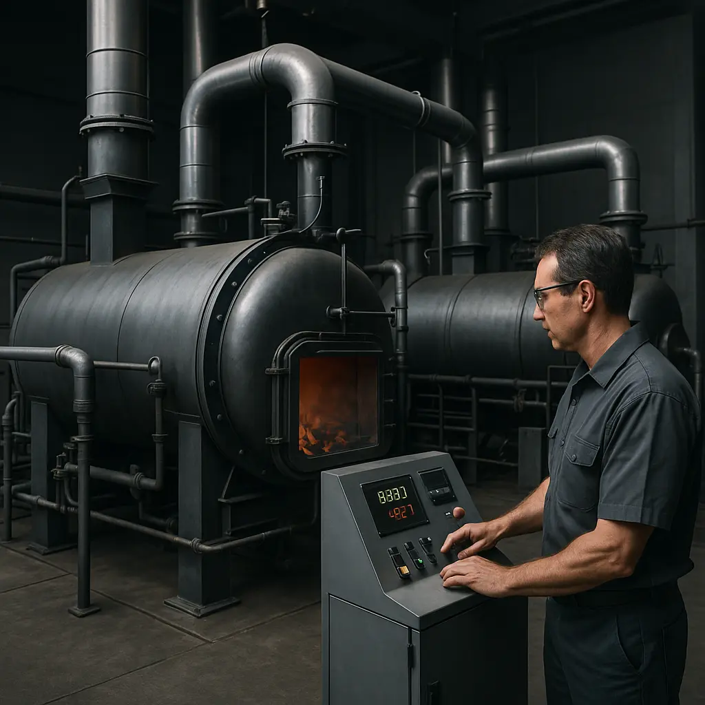 This image showcases the milling and sieving process inside a shisha charcoal factory, where charcoal is ground into fine powder and screened for consistency. This step improves briquette strength and reduces cracks.