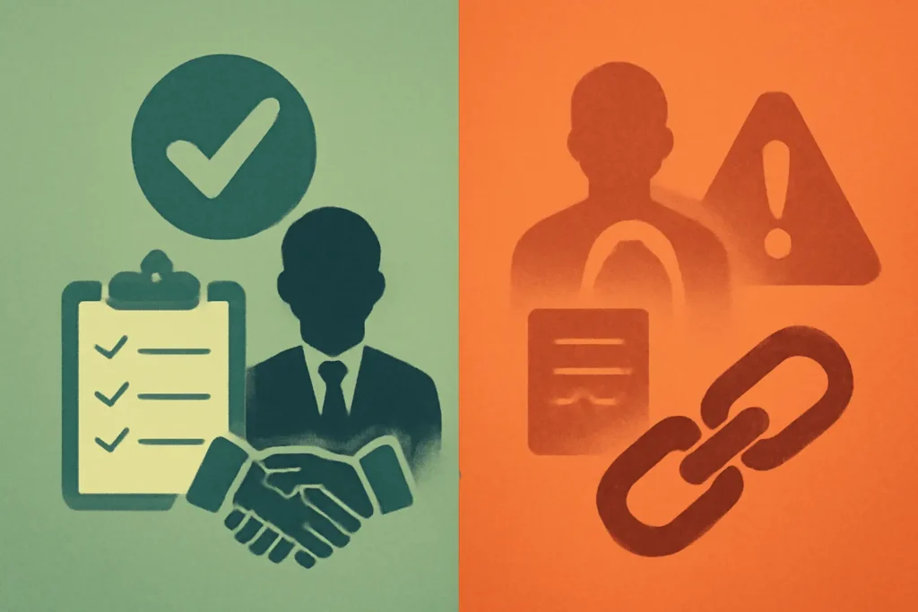 A clear, structured checklist covering production verification, spec sheet review, QC evaluation, export capability, and partnership assessment.